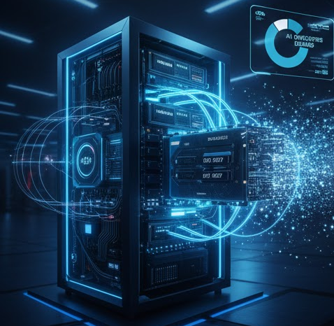 AI 연산 수요 폭증으로 인한 데이터센터와 화려한 튜닝 PC의 내부 구조