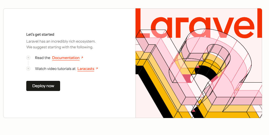 라라벨 프로젝트 첫 화면